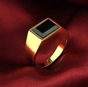 Anillo de acero de titanio con estilo europeo y americano Anillo de epoxi hexagonal de superficie brillante para hombres es popular entre los jóvenes - Product Image 2