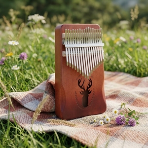 Mini <span class=keywords><strong>Kalimba</strong></span> à 17 touches, piano à pouce le plus vendu, idéal pour les cadeaux d'anniversaire des enfants - Product Image 2
