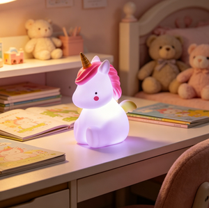 Lampes à induction modernes et mignonnes en forme <span class=keywords><strong>de</strong></span> <span class=keywords><strong>licorne</strong></span>, fonctionnant avec des piles AAA, lumière blanche chaude 3300K, pour la chambre à coucher, la table <span class=keywords><strong>de</strong></span> <span class=keywords><strong>chevet</strong></span>, la décoration <span class=keywords><strong>de</strong></span> la maison, créatives - Product Image 3