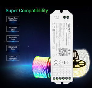 <span class=keywords><strong>Controller</strong></span> LED WL5 2.4G Wireless RF con Controllo Remoto e App per Smartphone, 5 in <span class=keywords><strong>1</strong></span> per Strisce LED - Product Image 2