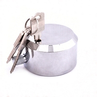 YH3340 Cadenas de hockey sur glace à serrure en acier à manille cachée ronde de 73mm avec rondelle pour le stockage des équipements de hockey