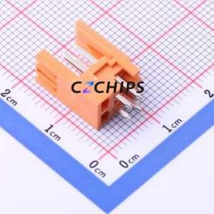 KF2EDGEV-3.5-2*2P Plug-in Terminal Block Through hole,P=3.5mm Connector Board-to-Board / Socket - Open 2x2P 3.5mm Orange - Product Image 2