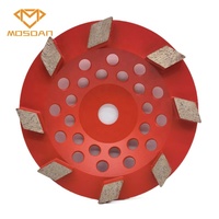 Plaque de disque pour meuleuse à main 7 pouces 8 losange Super Soft Bond 30 grain diamant