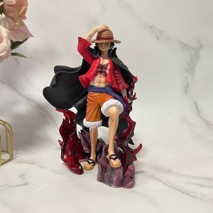 Figura de PVC Ecológica de Luffy, <span class=keywords><strong>el</strong></span> Pirata de los Cuatro Emperadores, con Águila Bicéfala en Pose de Pie y Escena Luminosa, en Caja - Product Image 2
