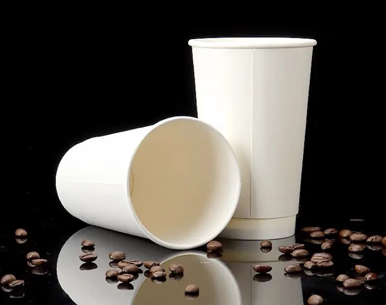 Disposable cup can be customized kraft paper for soy milk  milk tea  coffee and other hot drinks  hollow design can be degraded