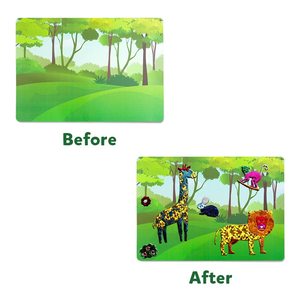 Nghệ Thuật Thủ Công hoạt động tự làm lá vui vẻ Kỳ Lân công chúa dán cho bé trai và bé gái và trẻ em lá vui vẻ - Product Image 6