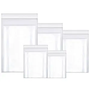 3" x 5", 2 Mil Clear Plastic Reclosable Zip Poly Bags with Resealable Lock Seal Zipper for Photo, Jewelry, Bakery, Treats