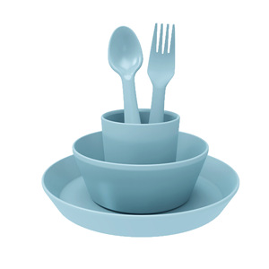 Ensemble de vaisselle pour bébé Pla, 5 pièces, écologiques, tasses, bols, assiettes, fourchette, cuillère, pour enfants de 6 mois et plus - Product Image 3
