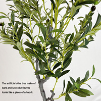 Plantes artificielles presque naturelles, petites, 1 mètre, 6 pieds, 6 pieds, grandes, plantes artificielles d'extérieur, 9 pieds, 8 pieds, 2,1 m, 2 m, grand olivier artificiel en pot