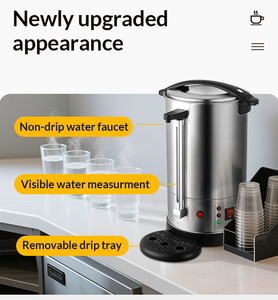 Prix bon marché 6L <span class=keywords><strong>percolateur</strong></span> à café électrique commercial en acier inoxydable pour le brassage du café - Product Image 3