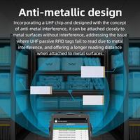 Étiquette RFID UHF flexible anti-métal, étiquette électronique pour actifs fixes, équipement informatique, étiquette imprimable