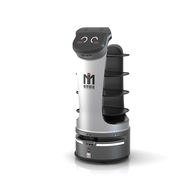 IIMT Hot Sale Intelligent Automatic Food Delivery Robot Smart Waiter with 4 Compartments 8hrs Runtime & Auto Charging