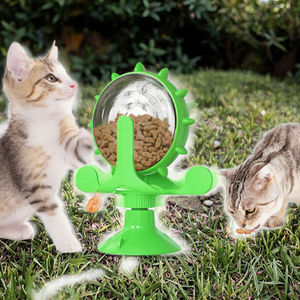 Juguete Interactivo Inteligente de Alimentación Lenta para Gatos y Perros, de Plástico TPR, con Diseño de Molino de Viento Giratorio - Product Image 2