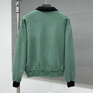 Sweat-shirt à capuche surdimensionné personnalisé avec impression OEM pour hommes, 100% coton, sweat-shirt lourd à fermeture éclair quart de tour - Product Image 4