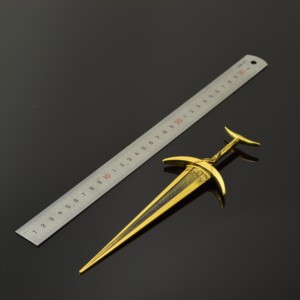 Épée Métallique <span class=keywords><strong>Elden</strong></span> <span class=keywords><strong>Ring</strong></span> Golden Law Big Sword 22cm 89g – Artisanat Métallique de Haute Qualité, Épée de Jeu Sûre pour Enfants, Collection Cosplay - Product Image 5