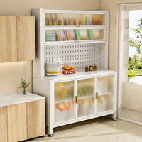 Support de four à micro-ondes multicouche OEM en pierre frittée, chariot de cuisine, étagère de rangement, organisateur de salle à manger, armoire de rangement