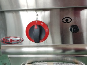 Peralatan katering berdiri bebas baja tahan karat Gas wajan dengan piring 2/3 datar & 1/3 beralur dengan kabinet - Product Image 5