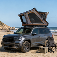 Tente de toit rigide pour SUV 4x4, camping, imperméable, avec fenêtres de ventilation