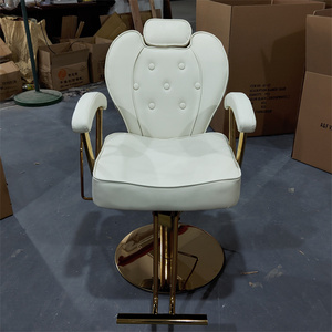 Chaise de Salon Classique Rose Siman <span class=keywords><strong>en</strong></span> Promotion, Fauteuil de Coiffeur Vintage Finition Or Rose <span class=keywords><strong>en</strong></span> Cuir Synthétique, Chaise de Barbier d'Importation pour <span class=keywords><strong>Coiffure</strong></span> - Product Image 2