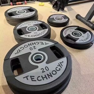 Rubber Coated Cast Iron Barbell <b>Dumbbell</b> Plate Set Wear Resistant for Commercial and Home Fitness Weightlifting Equipment - Product Image 4