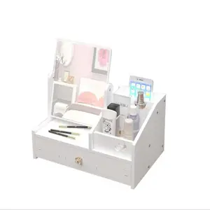 Caixa organizadora de maquiagem, caixa de armazenamento para cosméticos, gavetas para organização do banheiro
