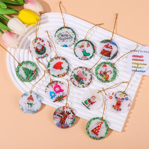 Ornements de Noël en acrylique personnalisés colorés ornements de bébé ma première <span class=keywords><strong>annonce</strong></span> de <span class=keywords><strong>grossesse</strong></span> de Noël 2024 pendentifs - Product Image 2