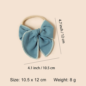 Diadema <span class=keywords><strong>con</strong></span> lazo de cola de golondrina de lino <span class=keywords><strong>para</strong></span> niños, banda <span class=keywords><strong>para</strong></span> el pelo grande <span class=keywords><strong>para</strong></span> niñas, diadema estrecha, bandas <span class=keywords><strong>para</strong></span> el pelo <span class=keywords><strong>para</strong></span> niñas - Product Image 6