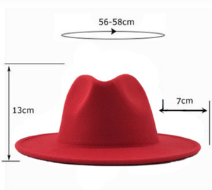 Vente en gros de chapeaux Fedora en feutre de jazz et de squash vintage de style britannique bicolore pour hommes et femmes pour scènes de fête d'hiver - Product Image 2