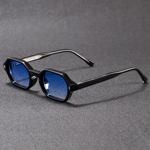 Gafas de Sol Vintage Punk para Hombre HBK <span class=keywords><strong>Concept</strong></span> K40485, Montura Cuadrada Completa de Acetato TR90, Protección UV400, con Logotipo Personalizado, Venta al Por Mayor - Product Image 1