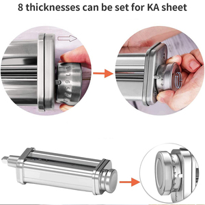 Accessoire à pâtes pour robot culinaire <span class=keywords><strong>KitchenAid</strong></span>, machine à nouilles, outils de découpe pour spaghetti et fettuccine pour batteurs sur socle <span class=keywords><strong>KitchenAid</strong></span> - Product Image 5