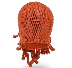 Gorro de punto creativo y divertido con tentáculos de pulpo y barba larga para hombre y mujer, pasamontañas cálido de invierno, disfraz de Halloween, máscara de cosplay - Product Image 3