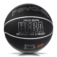 Ballon de basket-ball officiel taille 7 en cuir professionnel avec logo argenté, personnalisé par Psyche