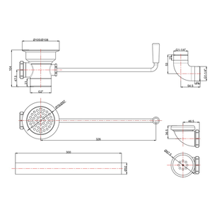 Válvula de Desagüe <span class=keywords><strong>con</strong></span> Manija Giratoria para Fregadero de Cocina Comercial, Evita Atascos y Desbordamientos - Product Image 6