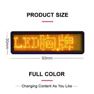 ป้าย LED แสดงข้อความแบบเลื่อนได้ ควบคุมผ่านแอพมือถือ ใช้ซ้ำได้ ติดตั้งด้วยแม่เหล็ก ชาร์จไฟได้ ใช้เป็นป้ายชื่อได้ ลดราคาพิเศษ - Product Image 6