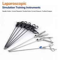 Boîte d'entraînement laparoscopique, simulateur chirurgical, endoscope 1080P 30 degrés, 4 instruments, 14 modules, pratique de la chirurgie médicale