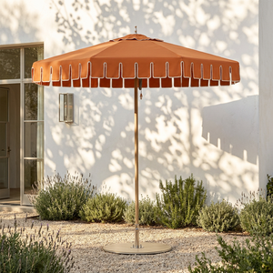 Parasol de jardin octogonal de luxe bohème de 7,5 pieds, personnalisé, imperméable, avec franges festonnées, <span class=keywords><strong>pour</strong></span> mariage et hôtel - Product Image 3