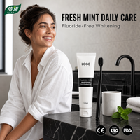 Dentifrice jetable blanchissant au sel marin anti-caries pour adultes, emballage personnalisé OEM/ODM, menthe herbacée, soin des gencives, dents sensibles, usage domestique