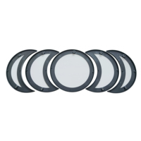Lot de 5 Miroirs Muraux Décoratifs en Verre au Design Naturel, Cadre en Plastique, Miroir Phases de Lune pour Décoration Intérieure