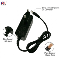 Alimentation certifiée CE 15V 1A 15W, adaptateur secteur mural 15 volts 1000 mA, prise EU, adaptateur universel en matériau PC