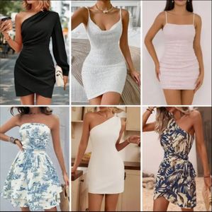 Vente en gros de nouvelles robes pour femmes de haute qualité, assorties et imprimées, pour l'été, en stock et expédiées - Product Image 4