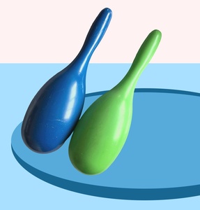 Wholesale Kid Plastic Maracas Shaker Hand Rattle Percussion <b>Musical</b> <b>Instrument</b> Educational Toy for Listen Training Toy - Product Image 4