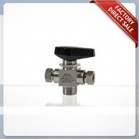 Válvula de Bola de 2/3 Vías Montada en Trunnion FD-LOK, 6000 PSI, Acero Inoxidable 316, Manual, OEM, para Aplicaciones de Aceite, Gas y Químicos
