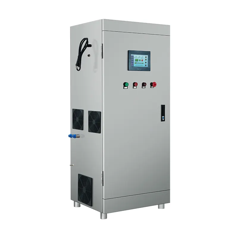 50g sumber oksigen industri perawatan air tabung kuarsa konsentrasi tinggi kontrol PLC Generator air ozon