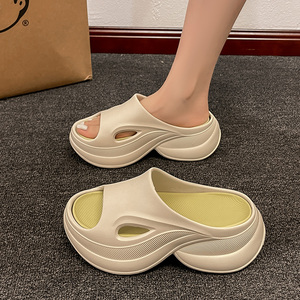 Sandales épaisses à bout ouvert sexy Sandales plates compensées augmentées pour femmes Sandales d'été Sandalia Dropshipping - Product Image 2