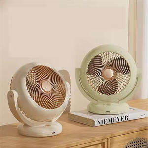 مراوح طاولة ميكانيكية عالية الجودة قابلة لإعادة الشحن لتبريد الهواء ، مروحة لاسلكية صغيرة USB بثلاث سرعات كبيرة مزدوجة من الرياح ومروحة - Product Image 4