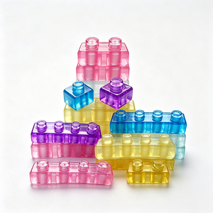 Bloques de Construcción Suaves de Gelatina, Juguete Sensorial Montessori para Niños Pequeños, Rompecabezas de Construcción Apilable de TPE, Portátil para Viajes y Aula - Product Image 3