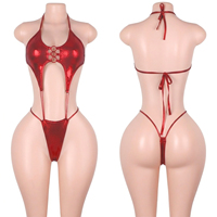 Tenues de danse exotiques pour femmes, vêtements de strip-tease, string, vêtements de club, combinaisons de festival, lingerie, une pièce