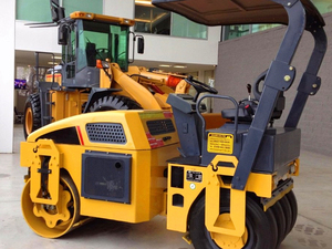 0.8ton เต็มไฮดรอลิเดินตามหลังมินิสั่นสะเทือนลูกกลิ้งที่ใช้สำหรับการก่อสร้างถนนมินิยางมะตอยถนนลูกกลิ้ง - Product Image 3