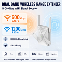 Extenseur de portée WiFi OEM ODM 1800 Mbps double bande, amplificateur de signal sans fil pour distributeurs, revendeurs et détaillants en ligne