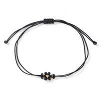 Bracelet d'amitié tissé à la main coloré et frais pour femme, style boho, design original, fleur